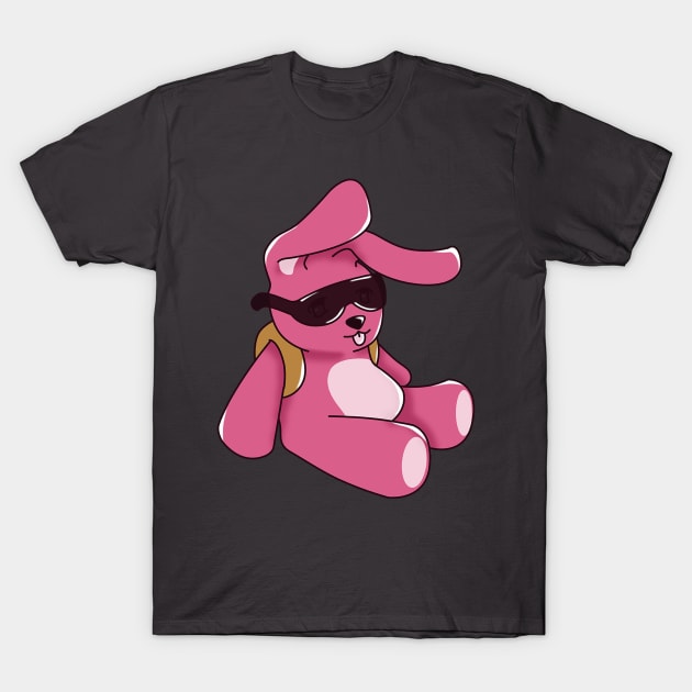 Cute Cartoon Pink Bunny T-Shirt by KawaiiForYou